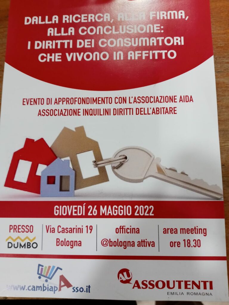 Bologna: I diritti dei consumatori che vivono in affitto